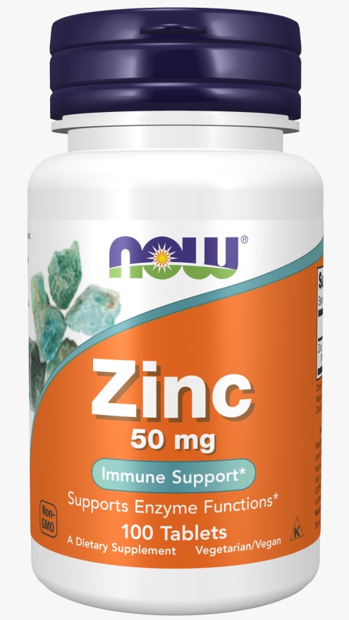 Now Zinc Gluconate 50mg Tabs 100's
